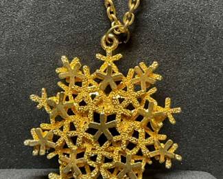 Vintage Snowflake Pendant