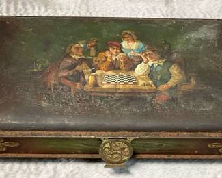 Edwardian Metal Humidor