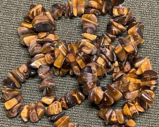 Tiger Eye Chip Bead Necklace