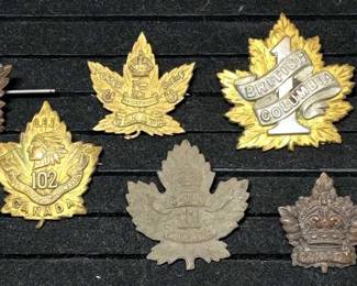 WW1 WW2 Canadian Badges