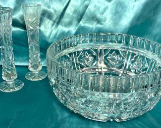 Crystal Bowl Bud VasesImperfect