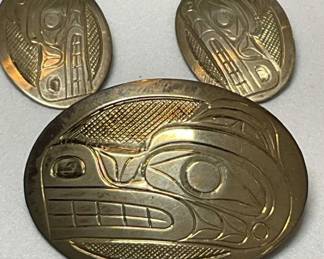 Don Lancaster Signed Northwest Coast Jewelry