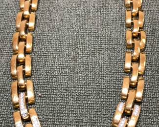 Gold Tone Collar Necklace