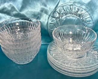 Scottish Crystal Bowls And Other Plates