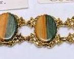 New Zealand Wood Cabochon Link Bracelet
