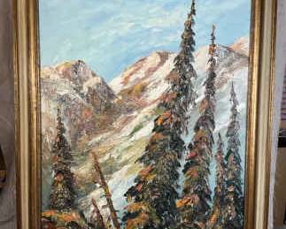 Russian Artist TATIANA LUBATOVICHLU Oil On Canvas Yoho National Park