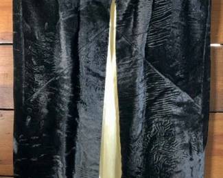 Vintage Black Velvet Cape