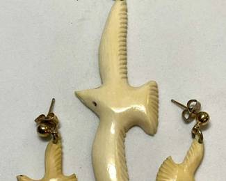 Seagull Jewelry Earrings Pendant Necklace
