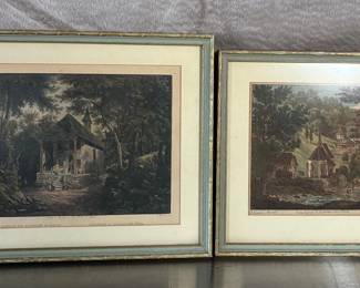 Antique German Litho Hermitage of St Nikolaus von Flue The Tells Chapel Kussnacht Schwyz
