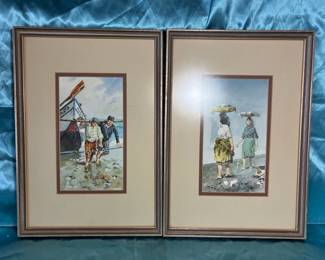M. Fennel Watercolor Paintings