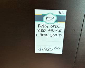King Size Bed Frame Head Board 