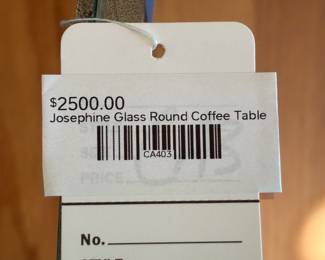 Josephine Glass Round Coffee Table 