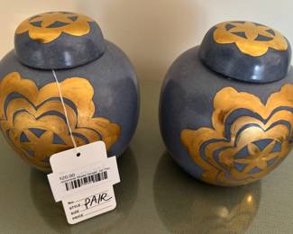 Japanese Made Ginger Jar Pair