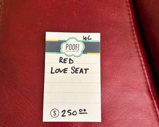 Red Love Seat 