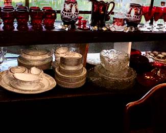 Assorted glassware and porcelain