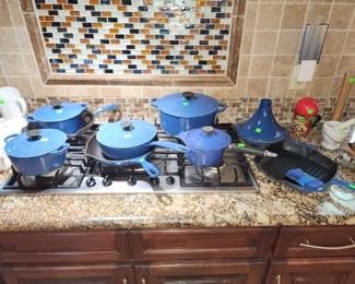 Le Creuset cobalt set - needs some TLC