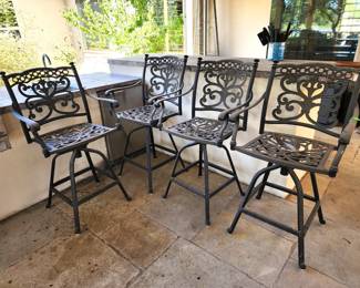 Cast bar stools from Chair King