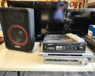 Radio shack amp and PA speaker