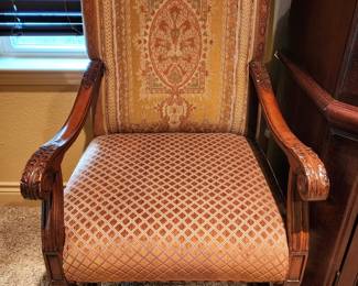 Pair of upholstered armchairs