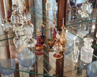 Assorted perfume bottles