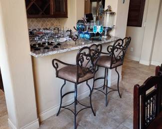 Metal barstools