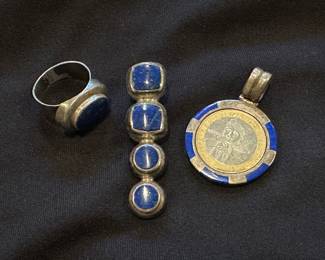 Assorted sterling silver jewelry