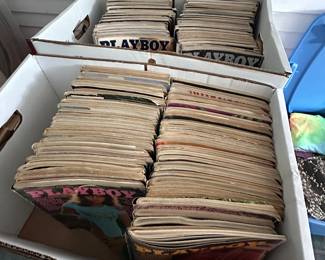 Large assortment of Playboy magazines. 1960’s-1980’s primarily.