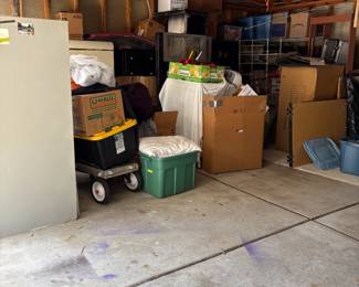 Garage full of goodness. American girl, dolls, tools