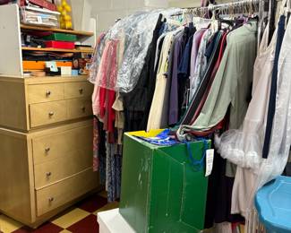 Plenty of women's clothing. Prom dresses, formal and casual items.