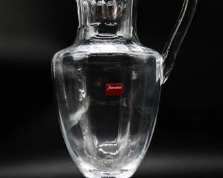 Vintage Baccarat Capri Optic Crystal Pitcher