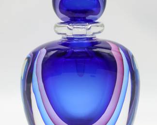 Large Oggetti Murano Art Glass Perfume Bottle