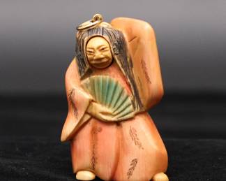 Japanese Netsuke Pendant Signed