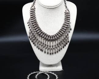 Vintage Silver Choker Necklace