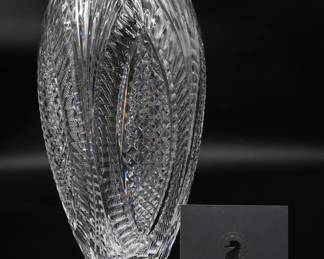 RARE Vintage WATERFORD Crystal Designer Gallery Reflection Vase 13"H