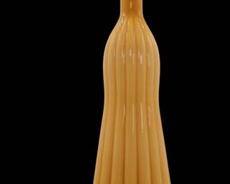 1950's Amber Cased Glass Empoli Italy Vase- Shippable