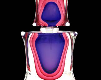 L. Onesto LARGE Murano Italy Perfume Bottle