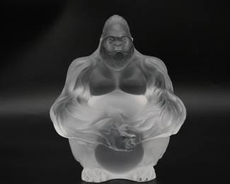 Lalique Gorilla Sculpture