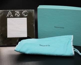 TIFFANY AND CO 'ABC' Sterling Silver Frame With Original Box- Shippable