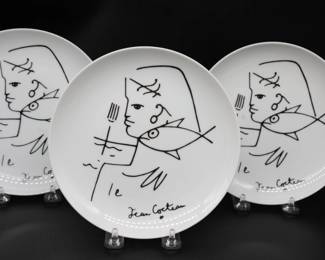 Vintage Jean Cocteau Limoges France Plates