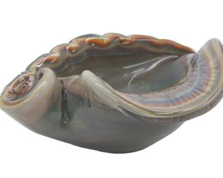 Vintage Murano Glass Sea Shell By Oscar Zanetti Signed