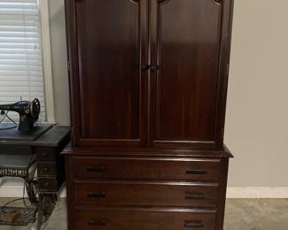 Classic TV Armoire. Great for storage or a DIY Coffee Bar