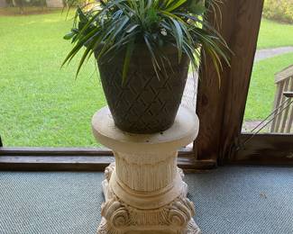 Vintage ceramic plant stands - 2 available