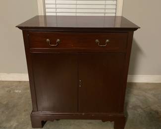 Mahogany Side Cabinet or Night Stand ( one drawer and two doors)