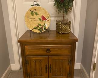 Solid Oak End Table