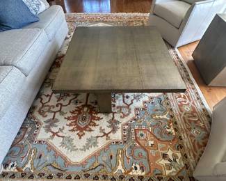 Copper coffee table after mid century modern