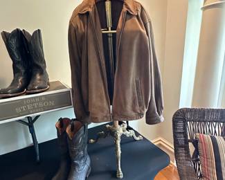 Fabulous brown leather coat