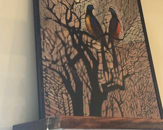 MCM painting of partridges
