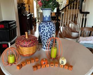 Heavy wrought iron table and wood top