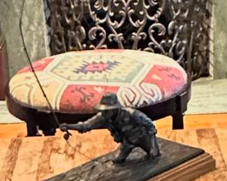Eric Thorsen fly fisherman bronze