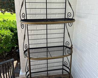 Antique bakers rack